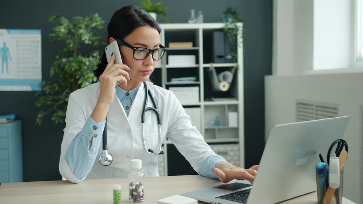 Doctor consulting a patient